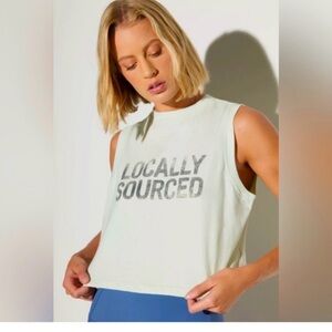 Spiritual Gangster Light Green Muscle Tee XS